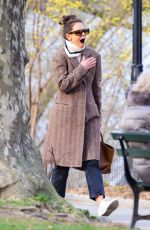 KATIE HOLMES Out and About in New York 03/18/2020