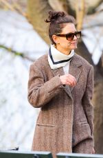 KATIE HOLMES Out and About in New York 03/18/2020