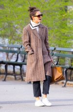KATIE HOLMES Out and About in New York 03/18/2020