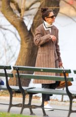 KATIE HOLMES Out and About in New York 03/18/2020