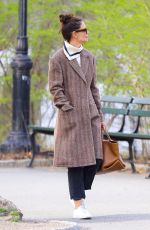 KATIE HOLMES Out and About in New York 03/18/2020