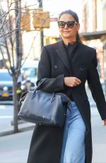 KATIE HOLMES Out in New York 03/04/2020