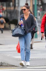 KATIE HOLMES Out in New York 03/11/2020
