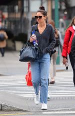 KATIE HOLMES Out in New York 03/11/2020