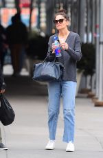 KATIE HOLMES Out in New York 03/11/2020