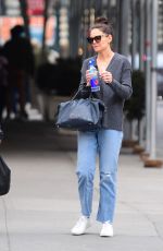 KATIE HOLMES Out in New York 03/11/2020
