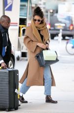 KATIE HOLMES Returns to Her Home in New York 02/29/2020