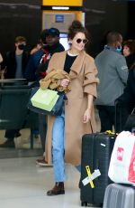 KATIE HOLMES Returns to Her Home in New York 02/29/2020