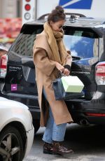 KATIE HOLMES Returns to Her Home in New York 02/29/2020