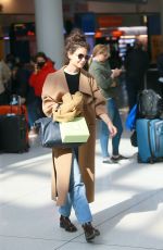 KATIE HOLMES Returns to Her Home in New York 02/29/2020