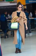 KATIE HOLMES Returns to Her Home in New York 02/29/2020