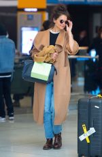 KATIE HOLMES Returns to Her Home in New York 02/29/2020