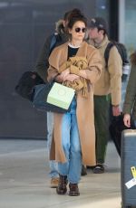 KATIE HOLMES Returns to Her Home in New York 02/29/2020