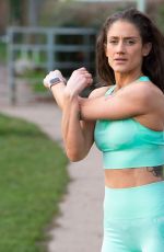 KATIE WAISSEL Working Out at a Park a London 02/20/2020