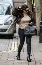 KELLY BROOK Arrives at Global Radio in London 03/19/2020