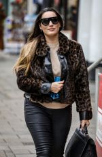 KELLY BROOK Arrives at Global Radio in London 03/19/2020