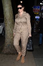 KELLY BROOK Leaves Global Radio in London 03/16/2020