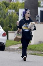 KELLY OSBOURNE Out with Her Dog in Los Angeles 03/29/2020