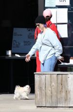 KELLY OSBOURNE Out with Her Dog in Malibu 03/30/2020