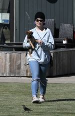 KELLY OSBOURNE Out with Her Dog in Malibu 03/30/2020