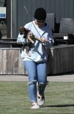 KELLY OSBOURNE Out with Her Dog in Malibu 03/30/2020