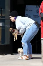 KELLY OSBOURNE Out with Her Dog in Malibu 03/30/2020