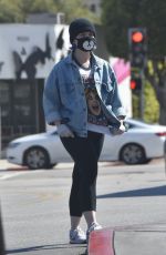 KELLY OSBOURNE with Face Mask Out Shopping Eggs in Los Angeles 03/26/2020