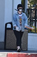 KELLY OSBOURNE with Face Mask Out Shopping Eggs in Los Angeles 03/26/2020