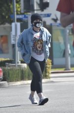 KELLY OSBOURNE with Face Mask Out Shopping Eggs in Los Angeles 03/26/2020