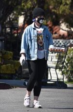KELLY OSBOURNE with Face Mask Out Shopping Eggs in Los Angeles 03/26/2020