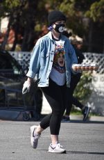 KELLY OSBOURNE with Face Mask Out Shopping Eggs in Los Angeles 03/26/2020