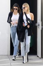 KENDALL JENNER and HAILEY BIEBER at Goyard in Beverly Hills 02/29/2020