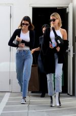 KENDALL JENNER and HAILEY BIEBER at Goyard in Beverly Hills 02/29/2020