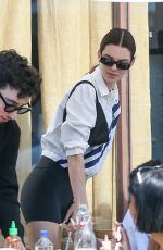 KENDALL JENNER and Zack Bia Out for Lunch at Melrose Place in Los Angeles 03/05/2020