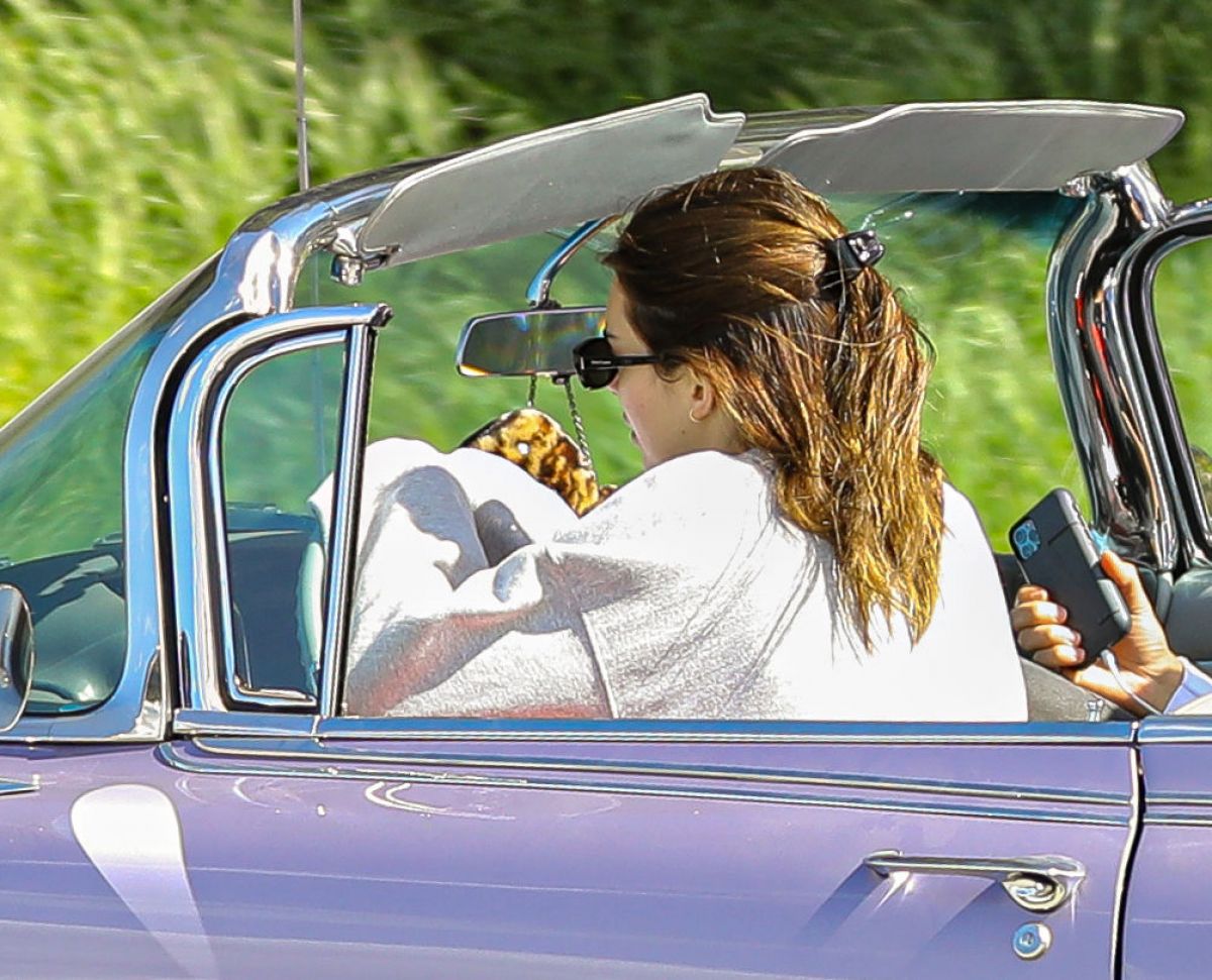 Kendall Jenner Purple Car