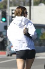 KENDALL JENNER in Tight Shorts Leaves Cha Cha Matcha in West Hollywood 03/02/2020