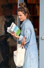 KERI RUSSELL in Ripped Denim Out in New York 03/12/2020