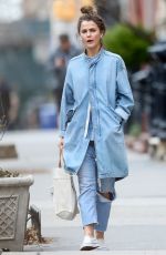 KERI RUSSELL in Ripped Denim Out in New York 03/12/2020