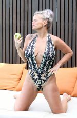 KERRY KATON in Swimsuit at a Pool in Maldives 03/10/2020