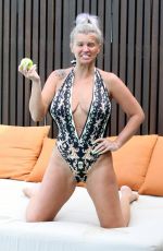 KERRY KATON in Swimsuit at a Pool in Maldives 03/10/2020