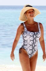 KERRY KATON in Swimsuit on the Beach in Maldives 03/10/2020