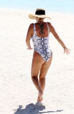 KERRY KATON in Swimsuit on the Beach in Maldives 03/10/2020