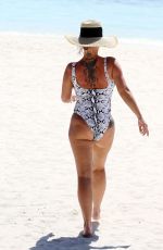 KERRY KATON in Swimsuit on the Beach in Maldives 03/10/2020