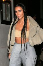 KIM KARDASHIAN at La Piaf in Paris 03/02/2020