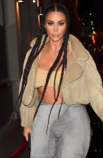 KIM KARDASHIAN at La Piaf in Paris 03/02/2020
