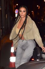 KIM KARDASHIAN at La Piaf in Paris 03/02/2020