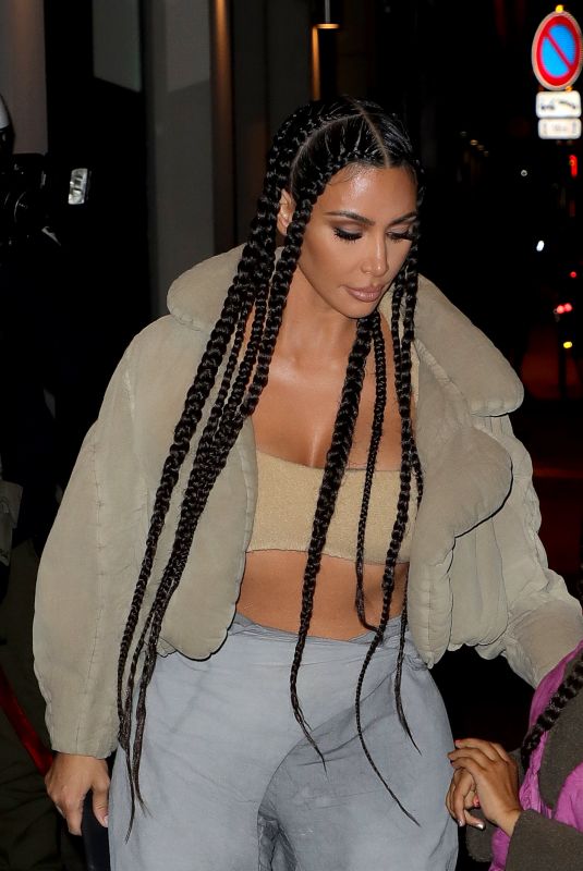 KIM KARDASHIAN at La Piaf in Paris 03/02/2020