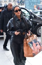 KIM KARDASHIAN Out and About in Paris 03/03/2020