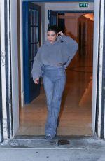 KOURTNEY KARDASHIAN Heading to The Yeezy Season 8 Show in Paris 03/02/2020