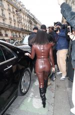 KOURTNEY KARDASHIAN Leaves Kanye West’s Sunday Service at Theatre des Bouffes du Nord in Paris 03/01/2020